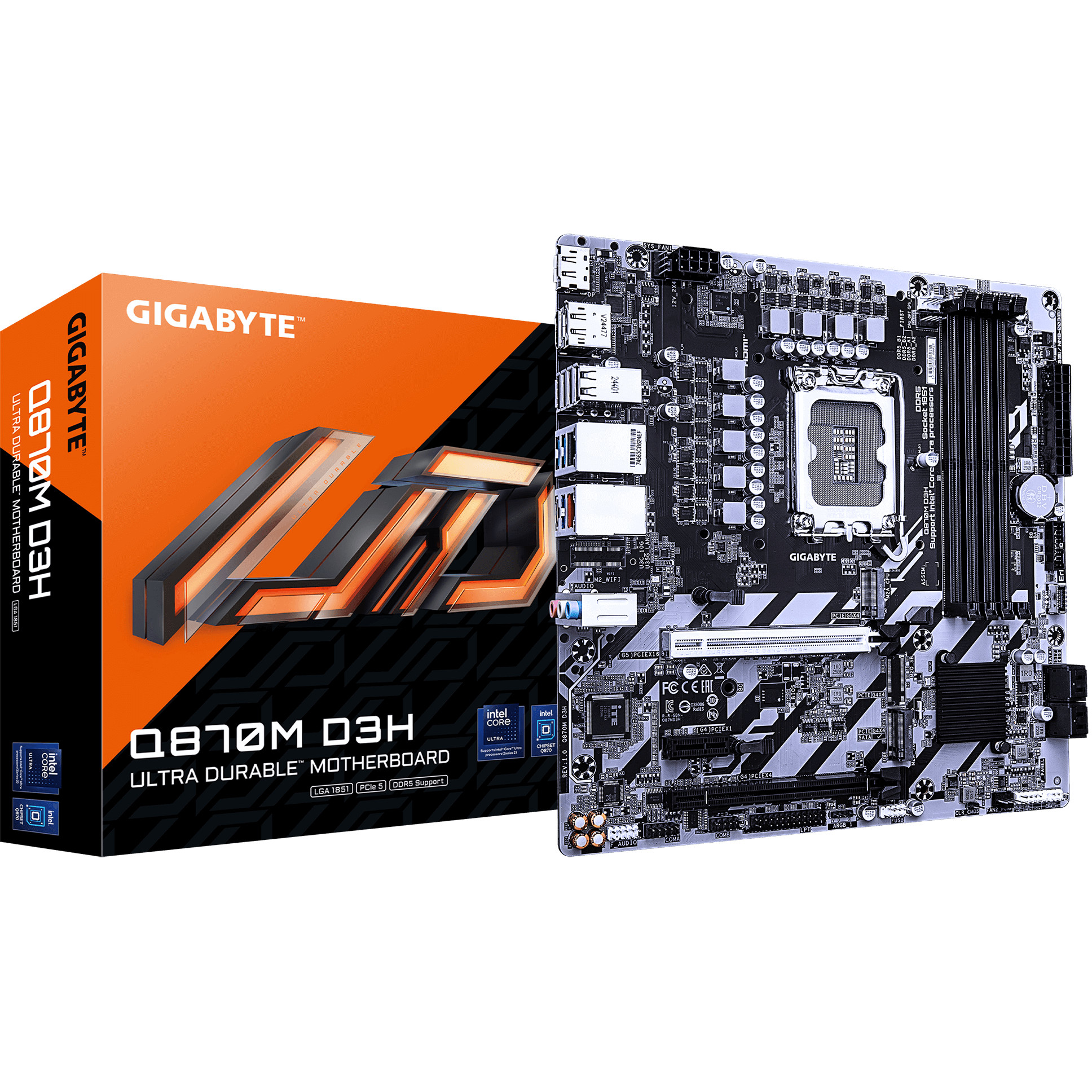 GIGABYTE Q870M D3H LGA1700 4xDDR4 4xSATA 3xM.2