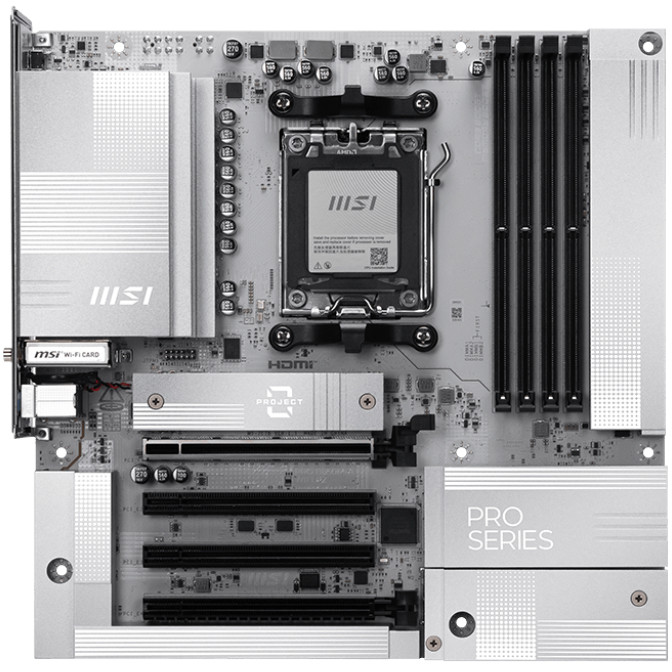 MSI PRO B850M-A WiFi Project Zero (B850,AM5,mATX,DDR5