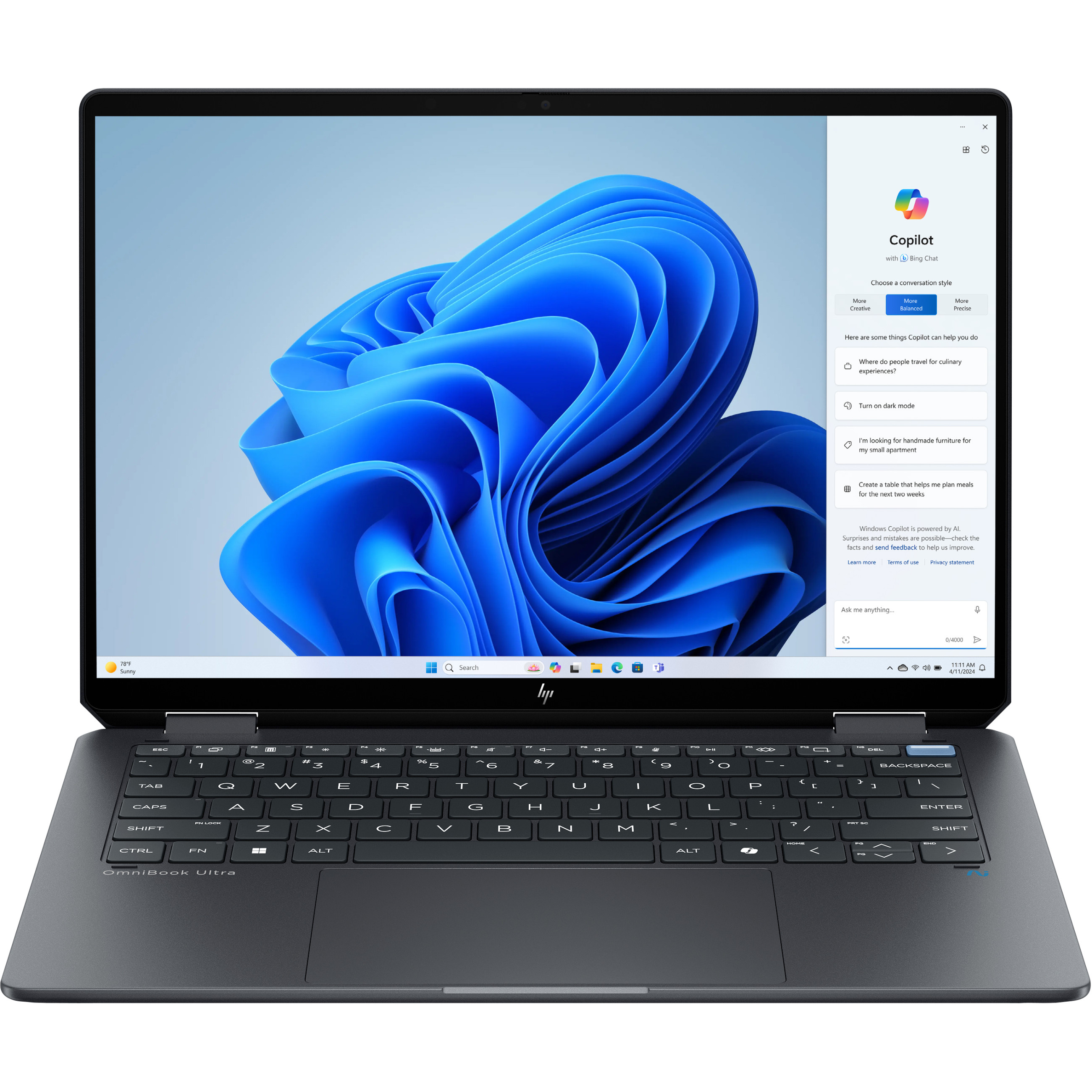 HP OmniBook Ultra Flip 14-fh0091ng Intel® Core™ Ultra 9 288V Notebook 35,6 cm (14