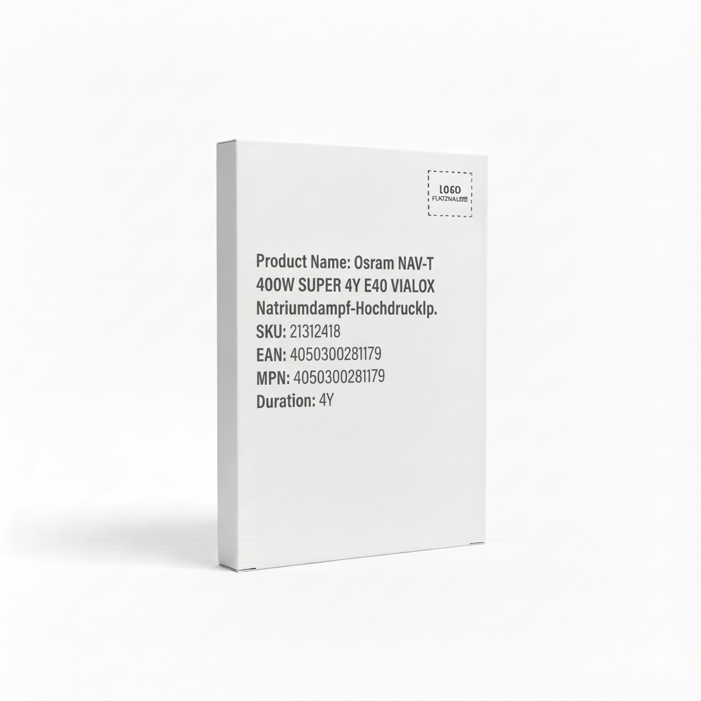 Osram NAV-T 400W SUPER 4Y E40 VIALOX Natriumdampf-Hochdrucklp.