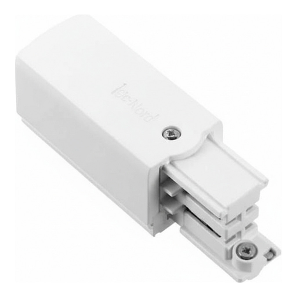 LEUCH XTS12-3 Einspeisung für GLOBAL Stromschiene SL links weiß