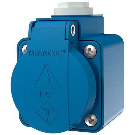 KAB Mennekes 10082 Aufbausteckdose IP44 blau 16A