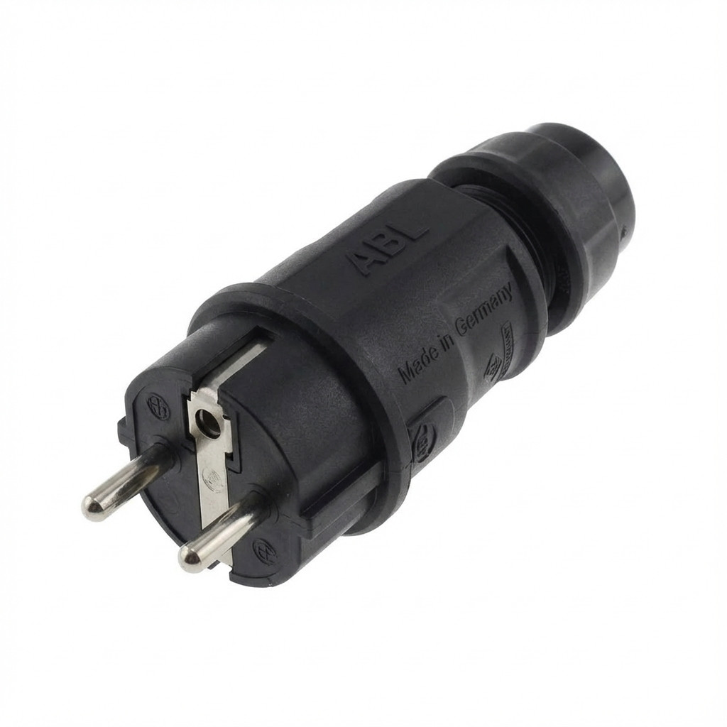 ABL 100000075 Hightech Kupplung, SCHUKO, Elamid, blau, IP20, Typ 1580