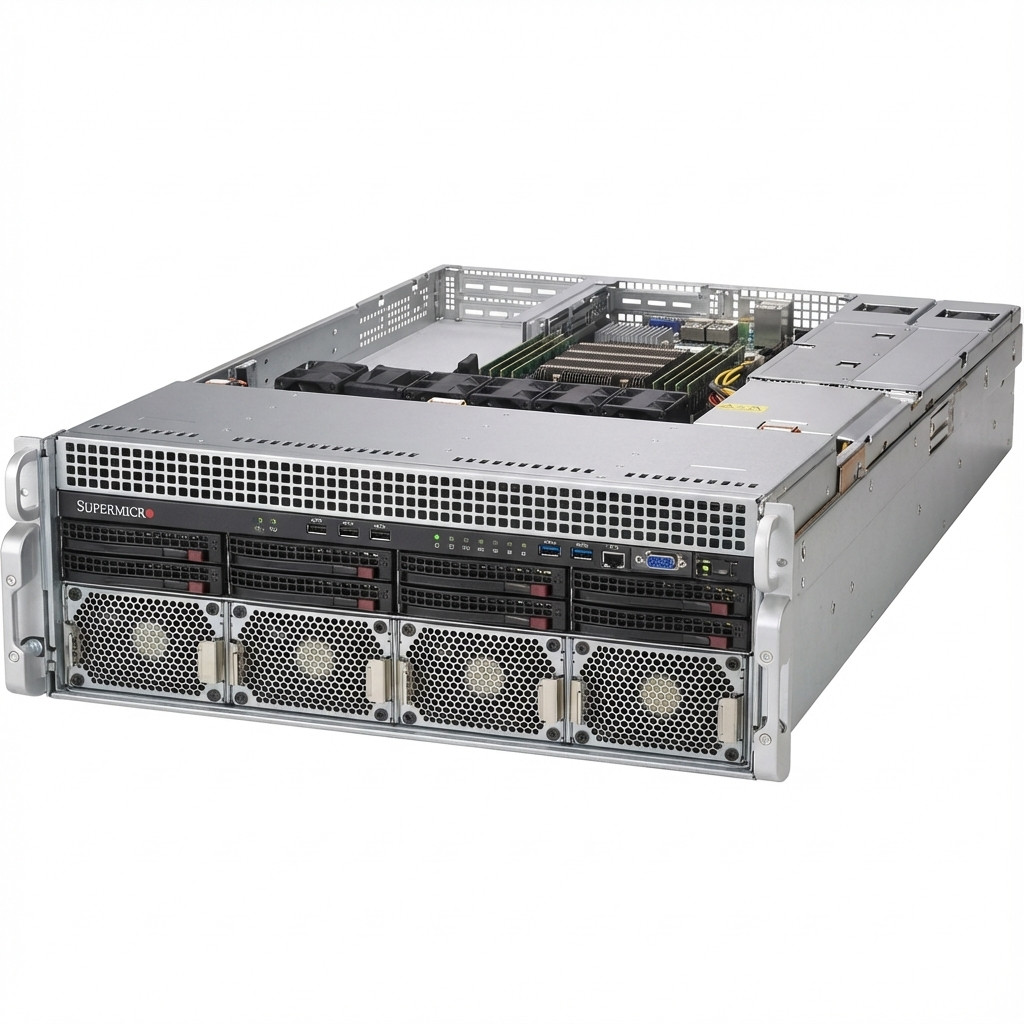 Server Supermicro Barebone A+ SuperServer 1U Single Sockel SP3 AS-1114S-WTRT-EU