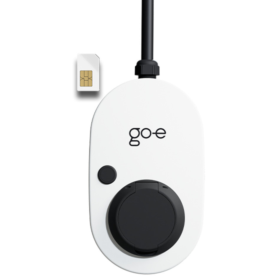 go-e Charger Gemini 2.0, 22 kW (32A 3-phasig) (wei/schwarz, ohne Kabel, 4G/LTE)