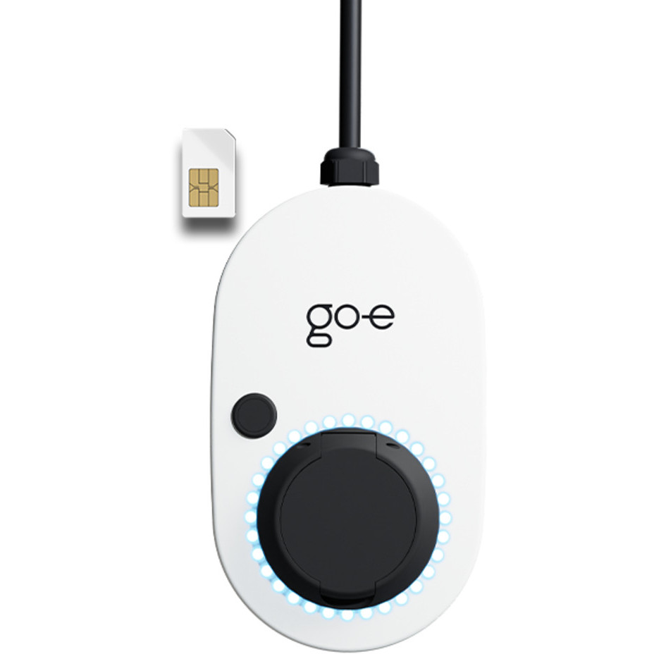 go-e Charger Gemini 2.0, 11 kW (16A 3-phasig) (wei/schwarz, ohne Kabel, 4G/LTE)