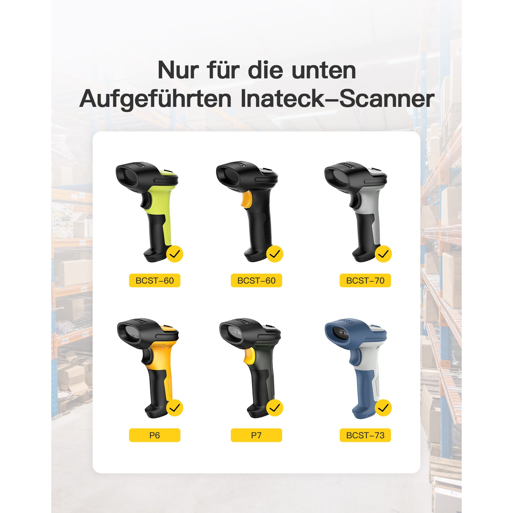 inateck Barcodescanner BS04001 black [BS04001_black]