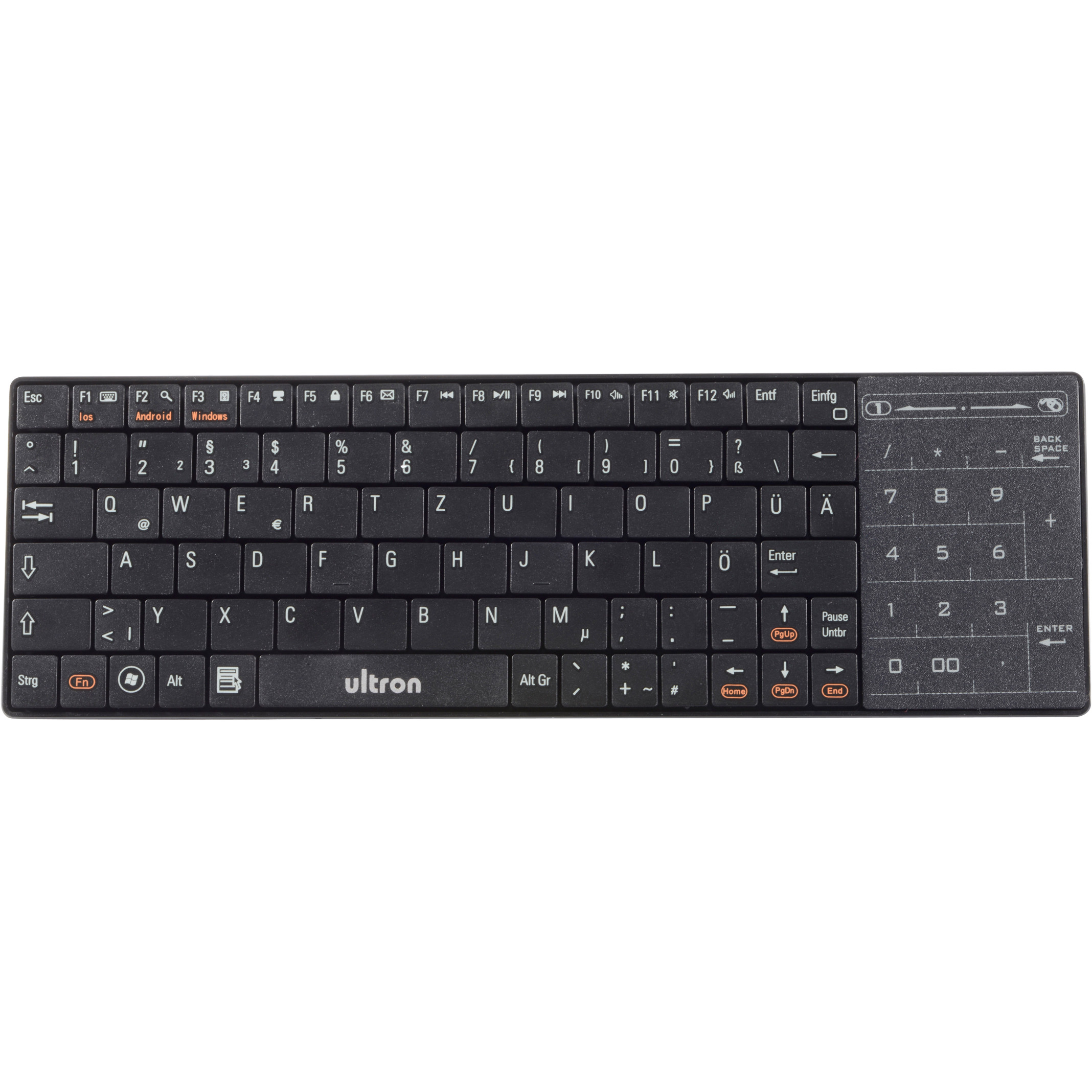 Ultron Tastatur UMT-BT Fashion schwarz wireless