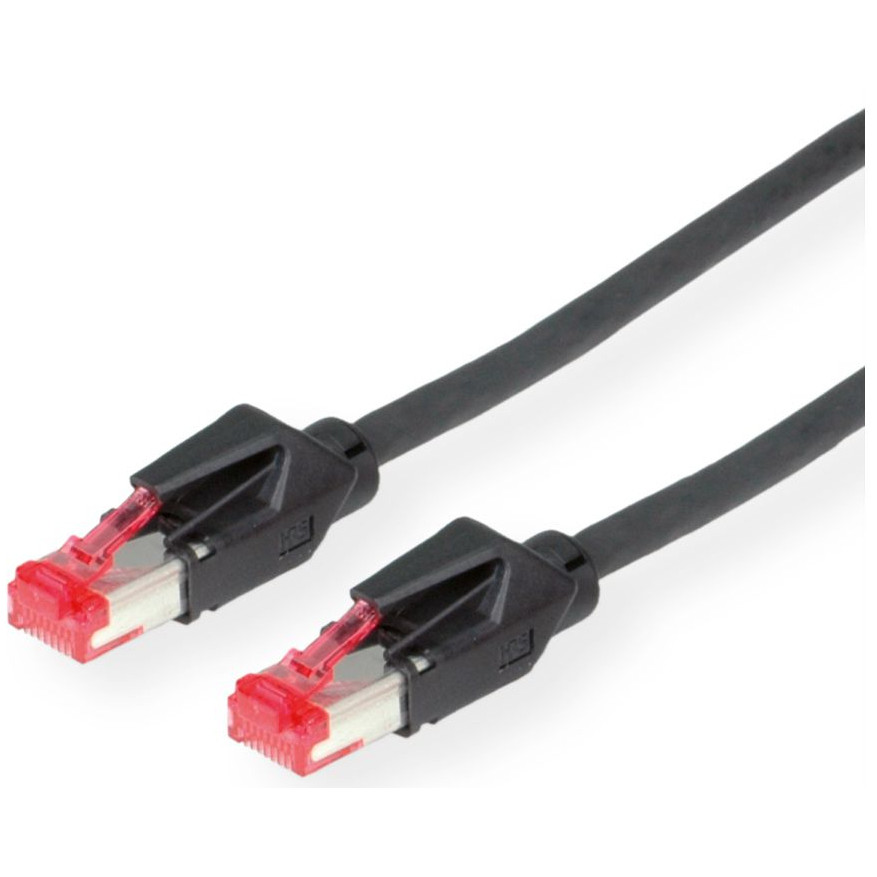 DRAKA Patchkabel Cat.6 (Class E) S/FTP, UC900 TM21, LSOH, schwarz, 15 m