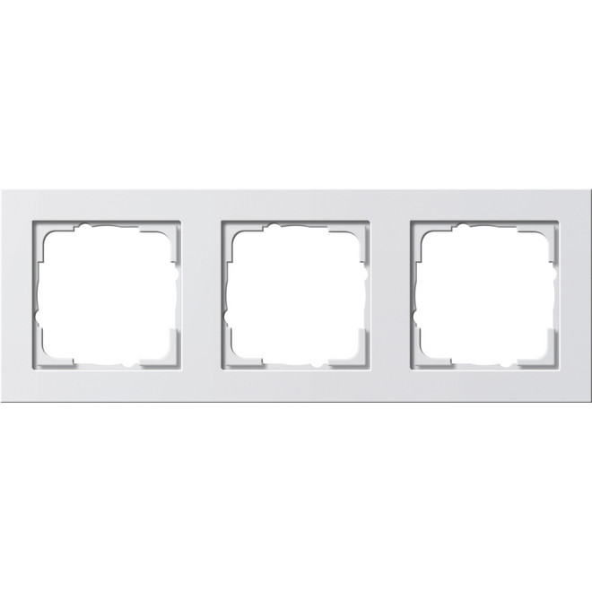 GIRA 021329 Rahmen 3f reinweiß E2 3-fach E2
