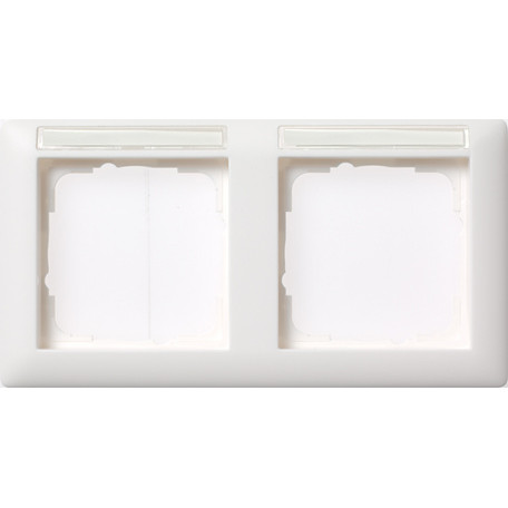 GIRA 109203 Rahmen 2f BSF reinweiß Standard 55 waagerecht