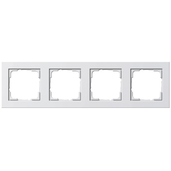 GIRA 021422 Rahmen 4f reinweiß matt E2 4-fach E2