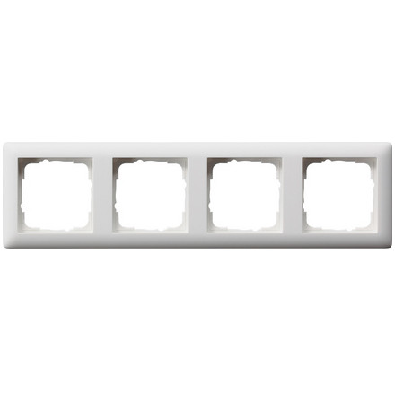 GIRA 021404 Rahmen 4f reinweiß matt Standard 55