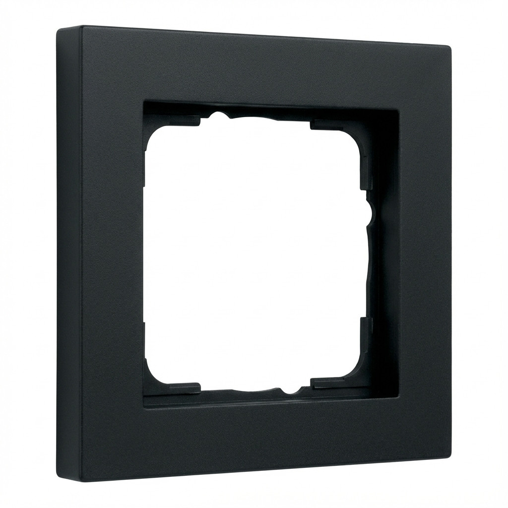 GIRA 021109 Abdeckrahmen 1fach E2 Schwarz matt