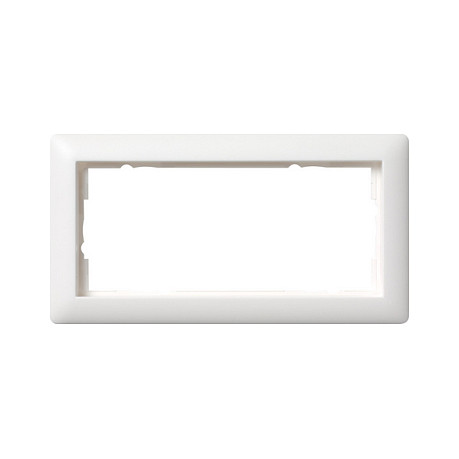 GIRA 100204 Rahmen 2f o.MS reinweiß matt Standard 55 o.Mittelsteg