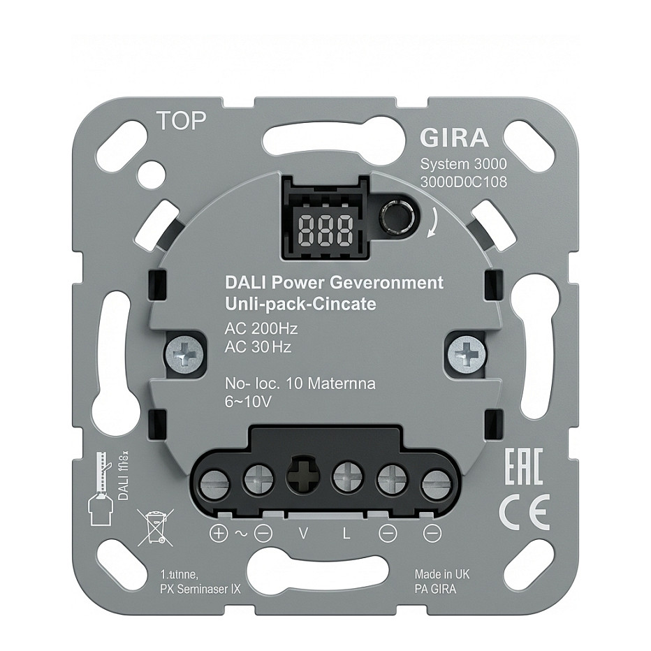 GIRA 540600 S3000 DALI-Pow.-Steuerein.UP-Eins.