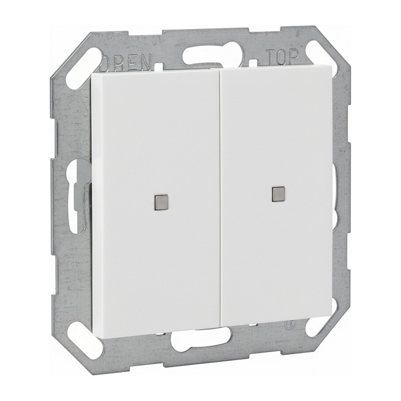 GIRA 517303 KNX Taster Wippe 2f System 55 Reinweiß