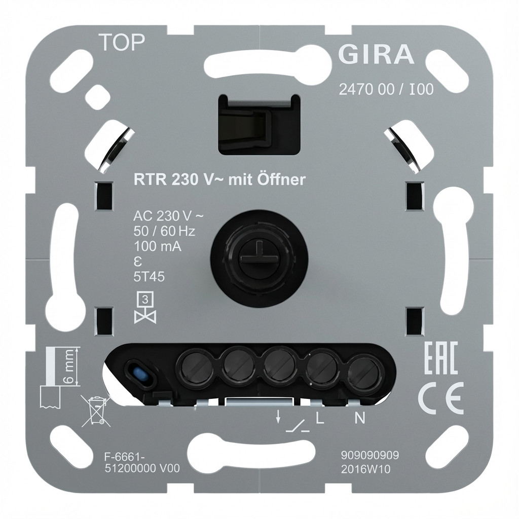 GIRA 247000 Einsatz Raumtemperaturregler 230V 1Ö