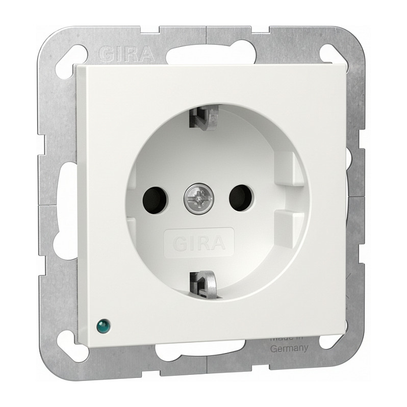 GIRA 417003 SCHUKO LED-Leuchte + SH System 55 Reinweiß