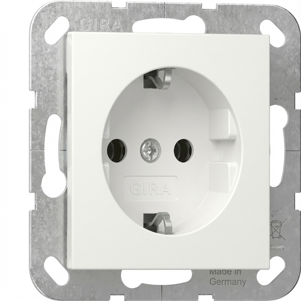 GIRA 418803 SCHUKO-Steckdose System 55 Reinweiß