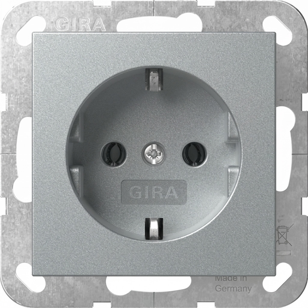 GIRA 418826 SCHUKO System 55 F Alu