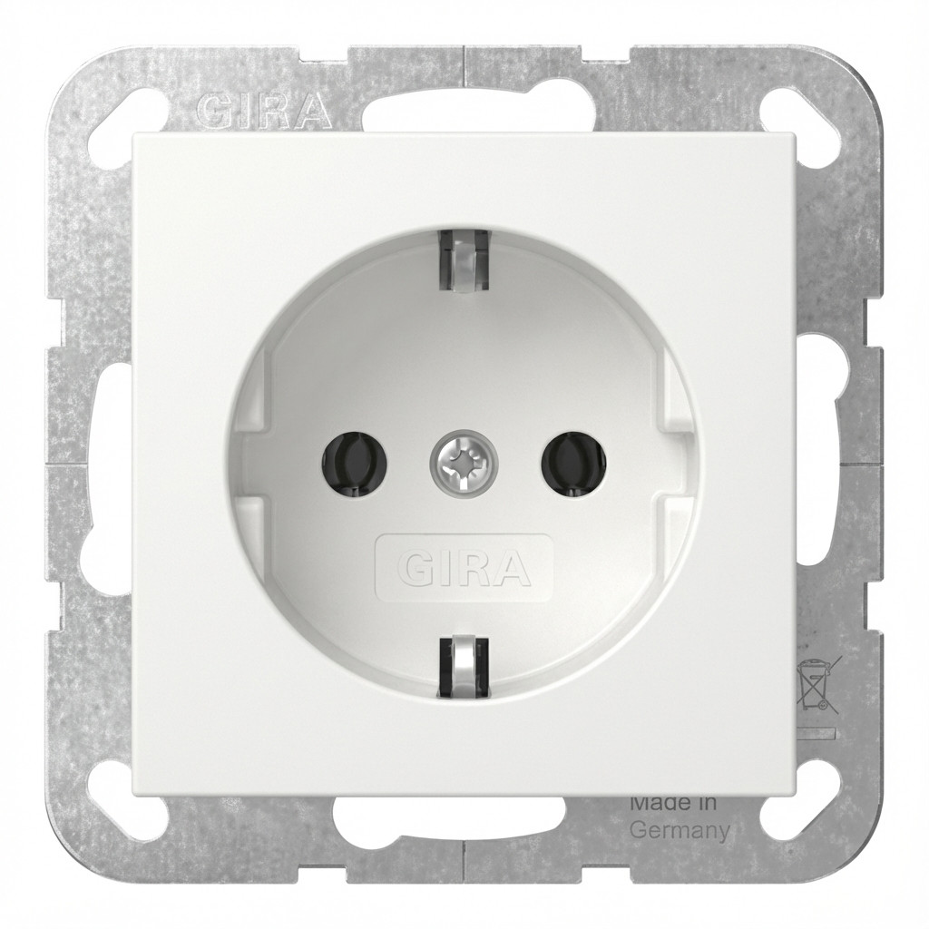 GIRA 418827 SCHUKO System 55 Reinweiß m
