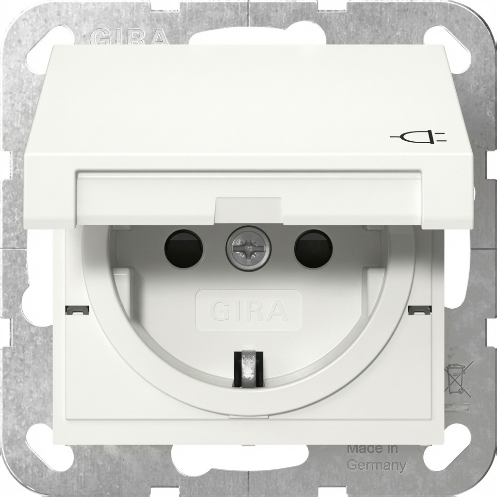 GIRA 441403 SCHUKO KD + SH System 55 Reinweiß