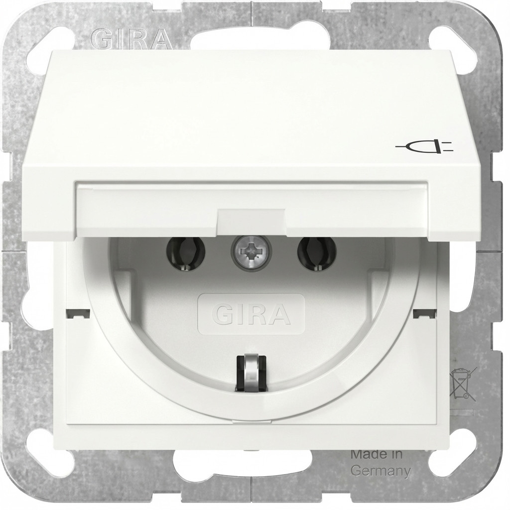 GIRA 445403 SCHUKO KD System 55 Reinweiß