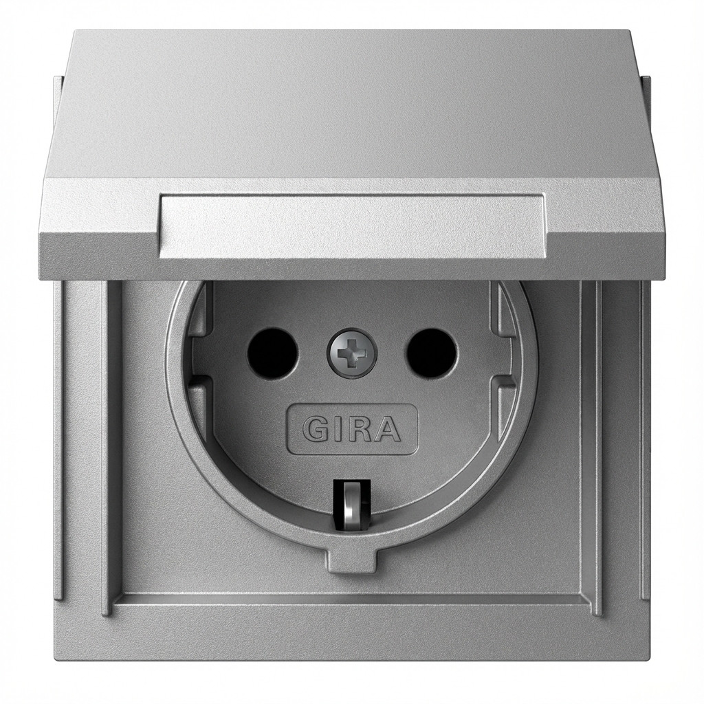 GIRA 445465 SCHUKO KD Gira TX_44 F Alu