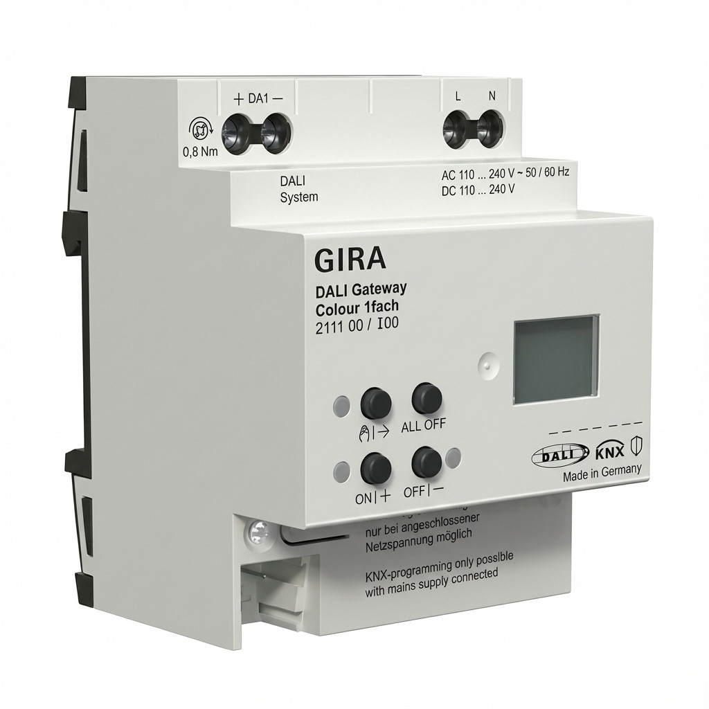 GIRA 211100 DALI Gateway Colour 1f REG KNX Secure