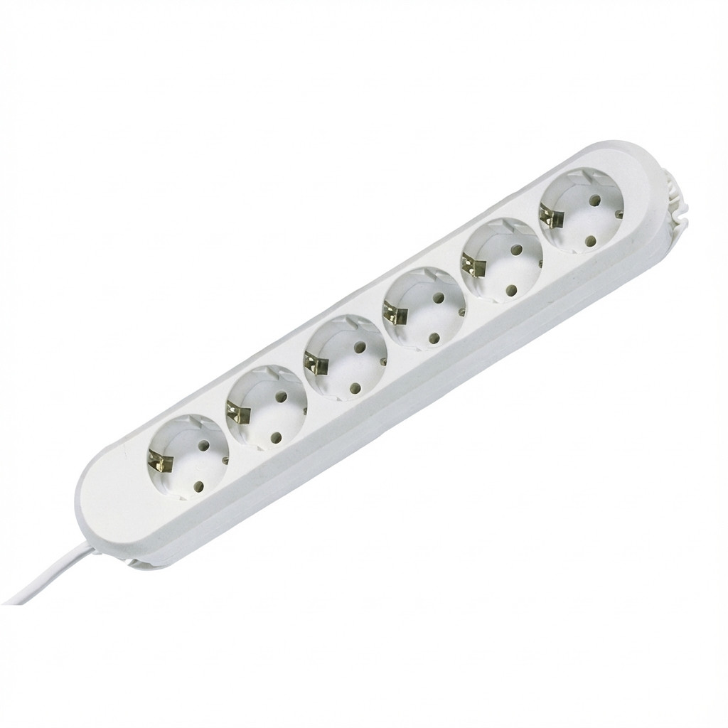 BACHMANN SMART Steckdosenleiste 6x Schutzkontakt weiss 5m