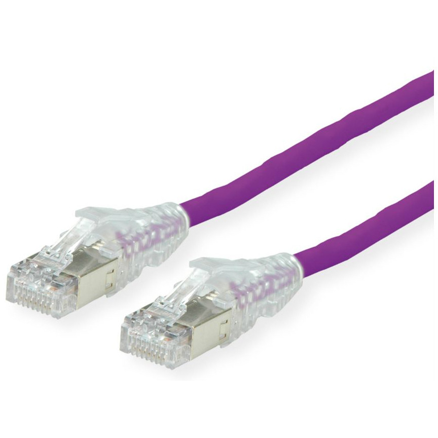 DTWYLER Patchkabel Cat.6A (Class EA) S/FTP, CU 7702 flex LSOH, AMP v2, violett, 2 m