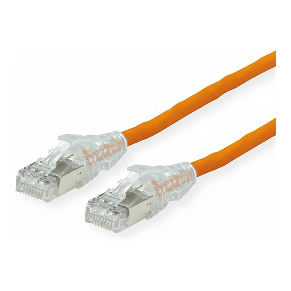 DTWYLER Patchkabel Cat.6A (Class EA) S/FTP, CU 7702 flex LSOH, AMP v2, orange, 2 m