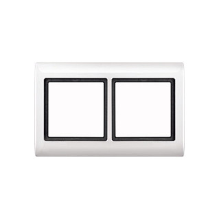 MERTEN 400219 Rahmen 2-fach pws AQUADESIGN