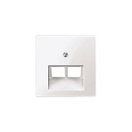 MERTEN 296119 Zentralplatte 2xUAE-Einsatz pws SYSTEM M