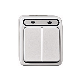 MERTEN MEG3755-8029 Rollladentaster. 1-polig. lichtgrau. AQUASTAR