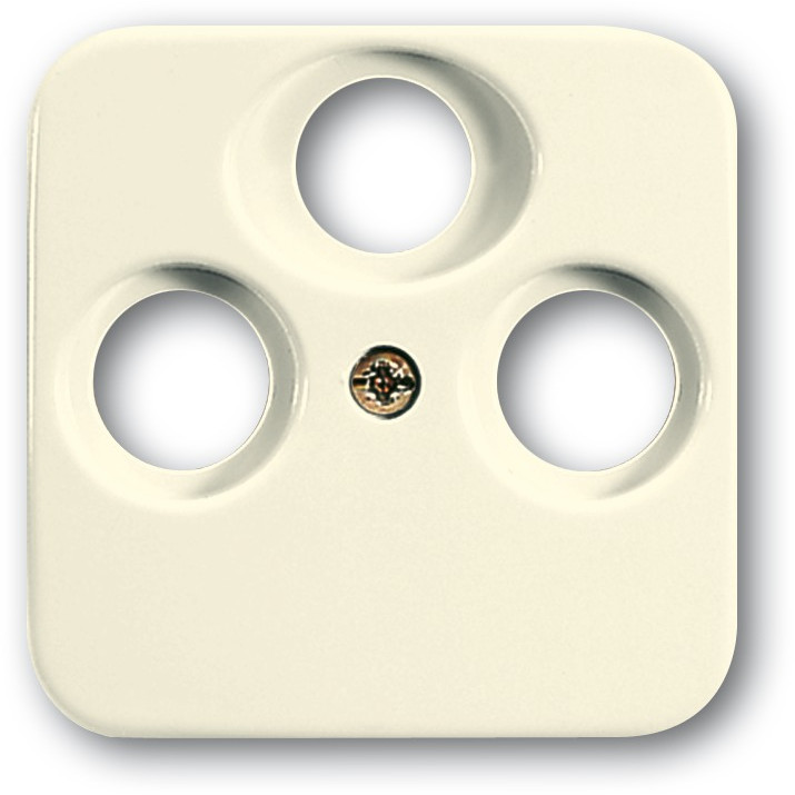 BUSCH JAEGER BJ 1743-03-212 Abdeckung f.Antennen- Steckdosen m.3 Anschlüssen weiß