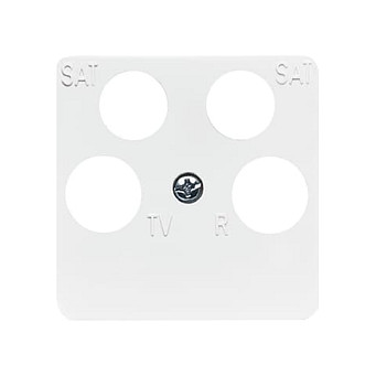 BUSCH JAEGER BJ 1743/10-04-214 Abdeckung f.4-fach- Antennensteckdosen (Ankaro) alpinweiß