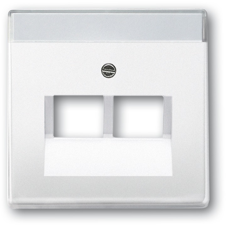 BUSCH JAEGER BJ 1803-02-84 Abdeckung f.UAE-Anschluss- Dosen 2f studioweiß