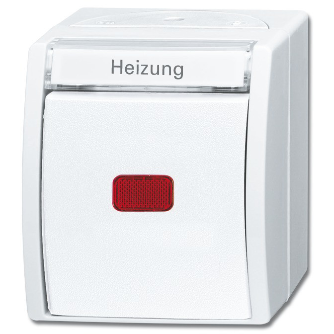 BUSCH JAEGER BJ 2601/6SKWNH-54 Heizung-Notschalter ocean IP44 alpinweiß