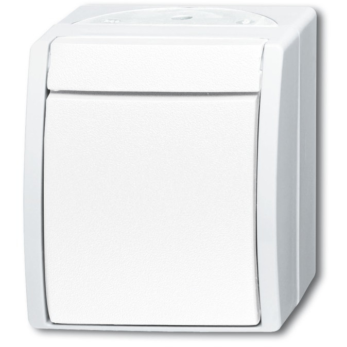 BUSCH JAEGER BJ 2621W-54 Wipptaster (Schließer) ocean IP44 alpinweiß