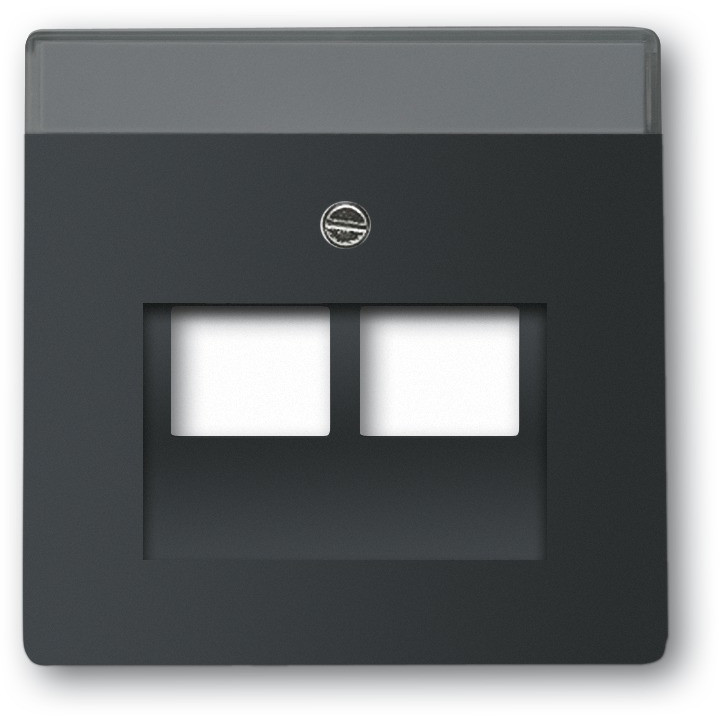 BUSCH JAEGER BJ 1803-02-885 Abdeck.f.UAE-Anschluss- Dosen 2f future linear schwarz