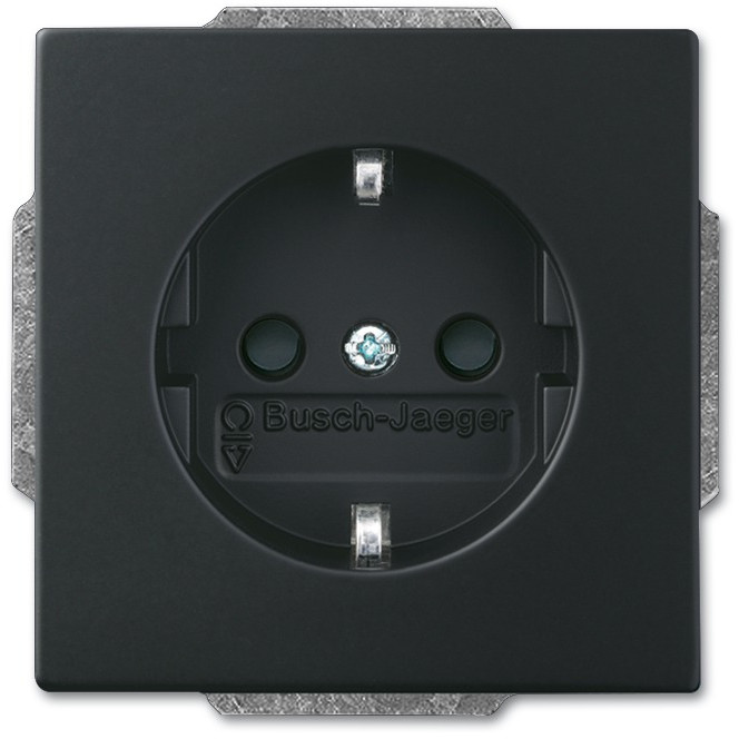 BUSCH JAEGER BJ 20 EUC-885 Steckdosen-Einsatz future linear schwarz matt