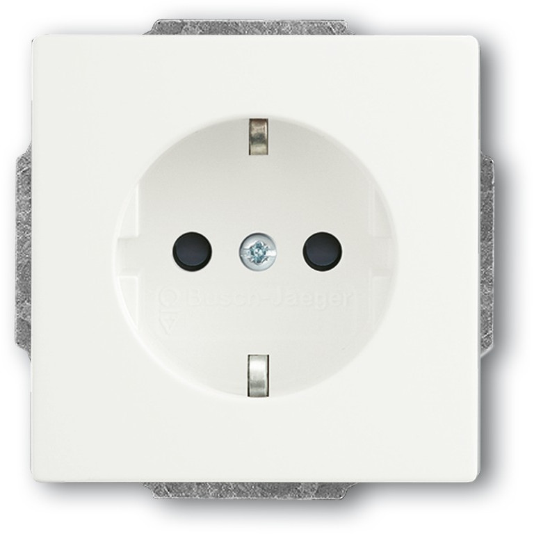 BUSCH JAEGER BJ 20 EUCKS-884 Steckdosen-Einsatz future linear studioweiß