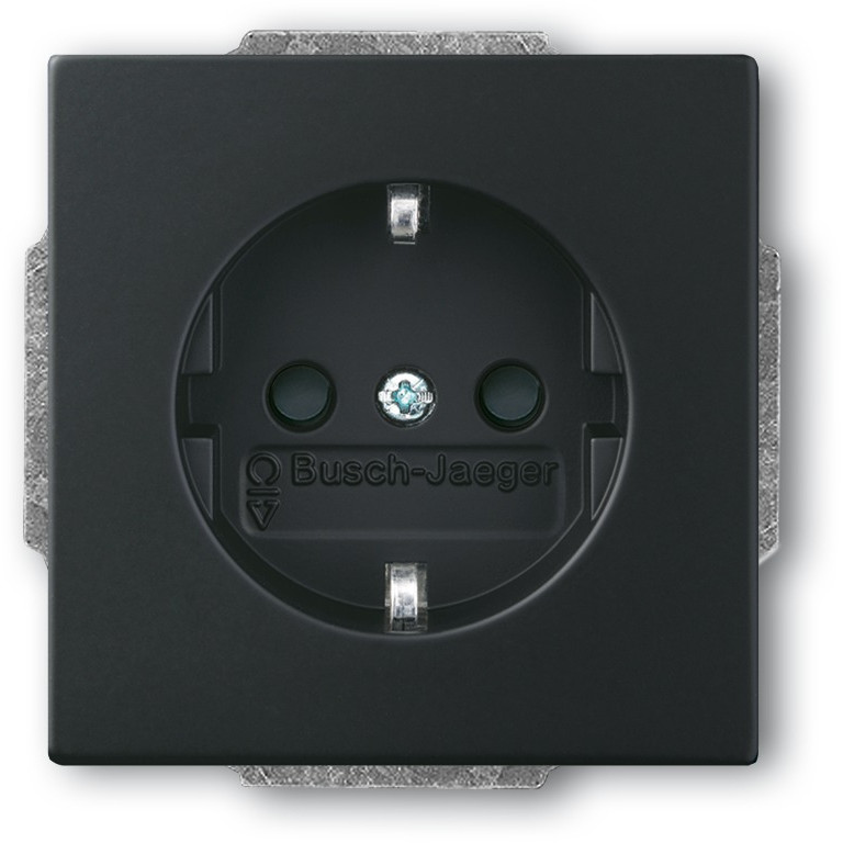BUSCH JAEGER BJ 20 EUCKS-885 Steckdosen-Einsatz future linear schwarz