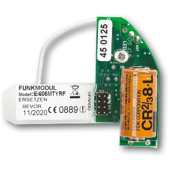 BUSCH JAEGER BJ 6828 Rauchalarm RF Funkmodul f.Rauch- u.Wärmealarm (Rauchmelder)