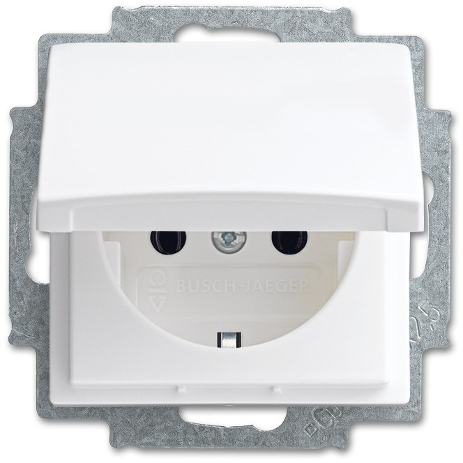 BUSCH JAEGER BJ 20 EUK-914 SCHUKO Steckdosen-Einsatz alpinweiß Busch-balance SI