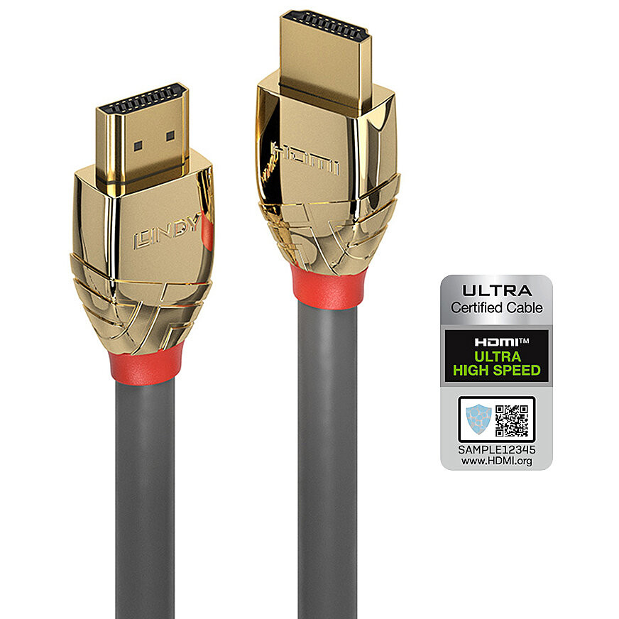 LINDY HDMI Kabel Ultra High Speed 5m, Gold Line