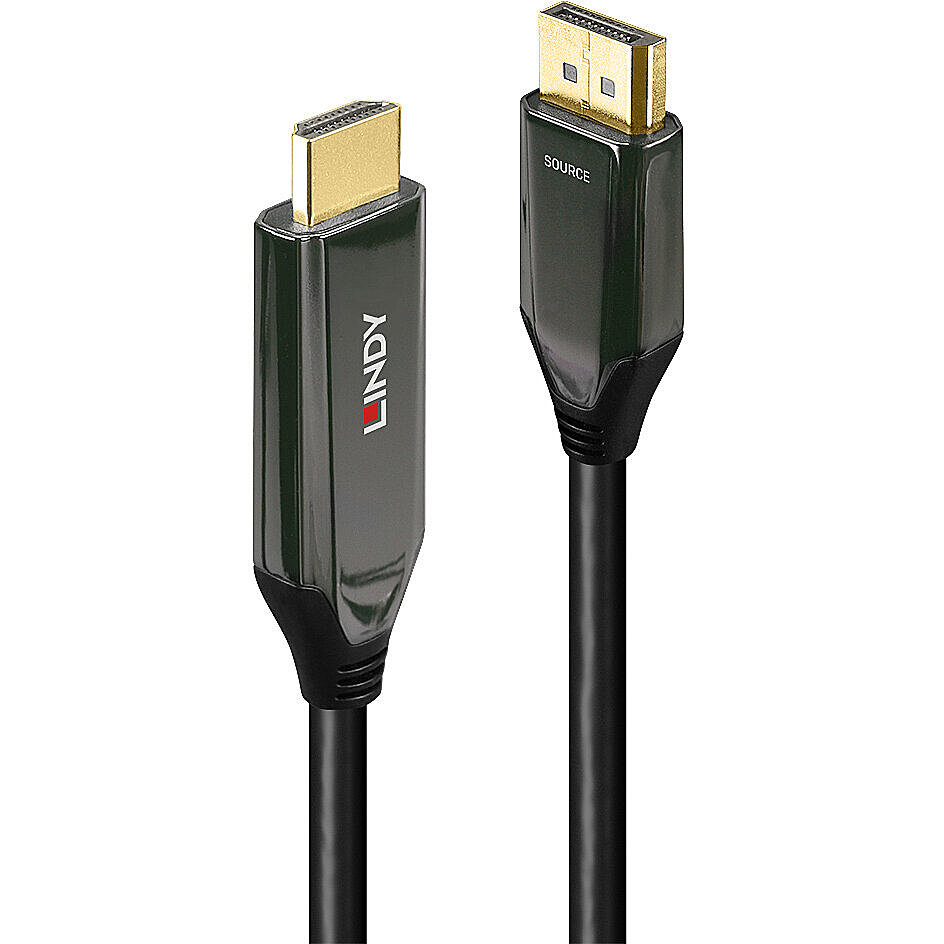LINDY DisplayPort an HDMI 8K60 Adapterkabel aktiv 1m