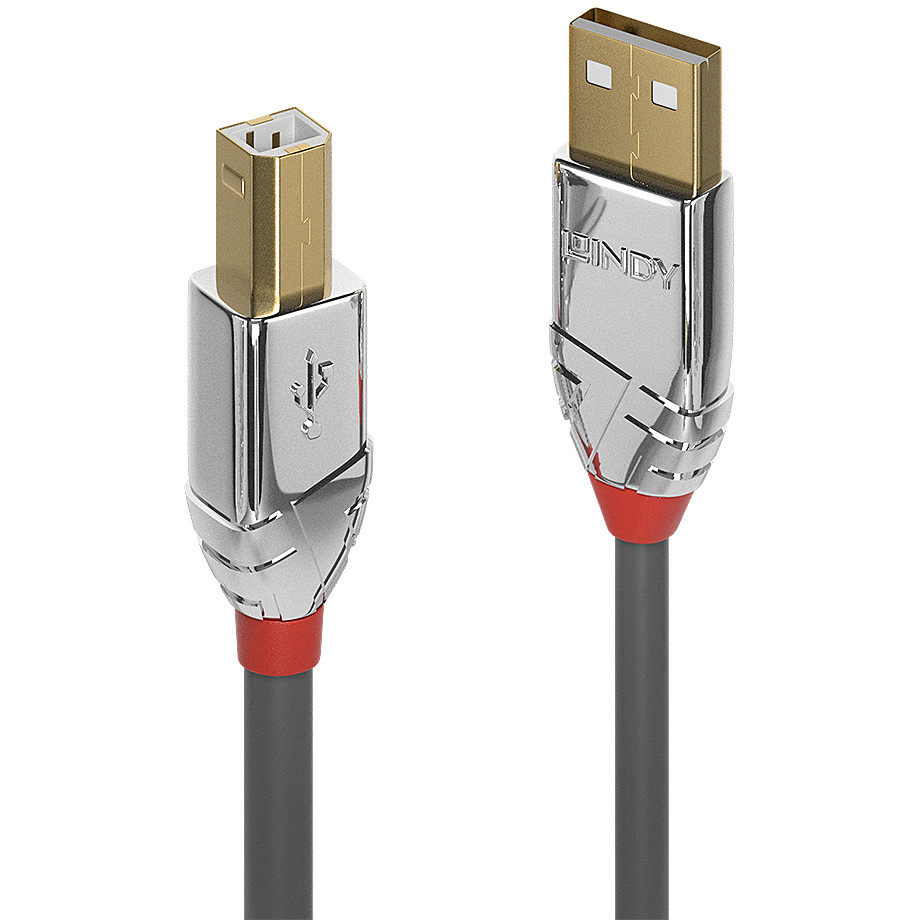 LINDY USB 2.0 Kabel Typ A/B Cromo Line M/M 0.5m